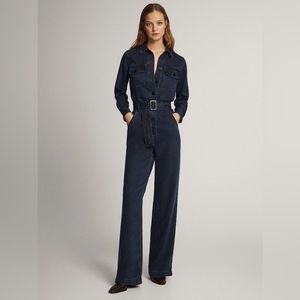 Massimo Dutti Denim Jumpsuit Size S